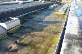 Flat roof before renovation