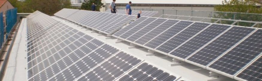 Photovoltaics on flat roofs