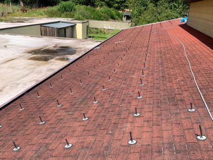PV-Anlage demontiert - Dach frei für Dachabdichtung