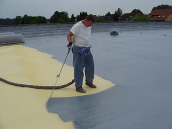 Roof renovation: liquid plastic PURELASTIK